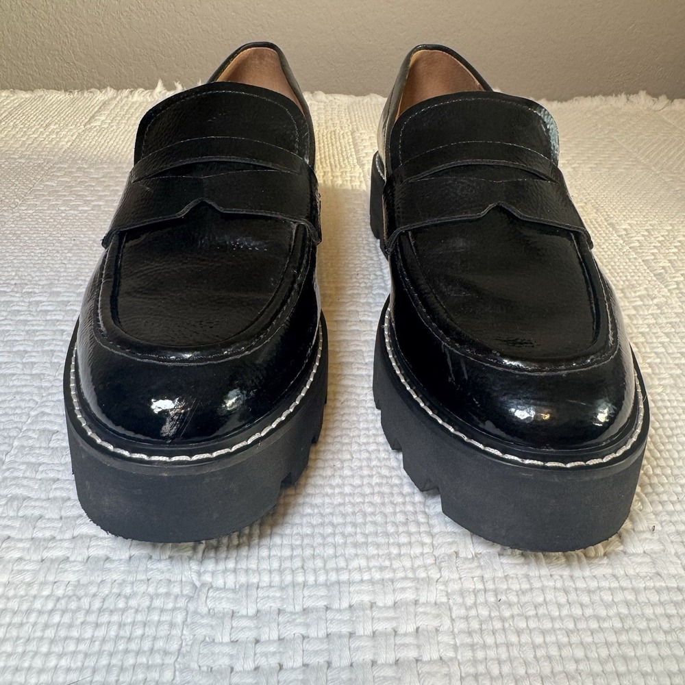 Franco Sarto Women's Bazel Platform Slip On Black Loafer Size US Size 9.5M - Picture 2 of 10